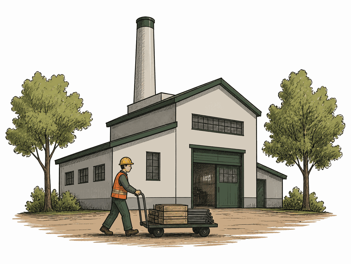 工場のイラスト